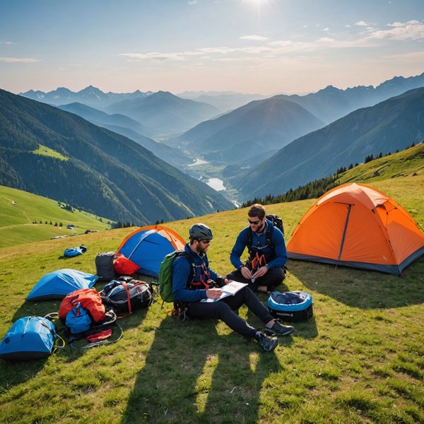 Comment organiser un camping pour une expédition de parapente en montagne?