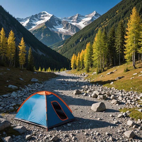 Quels sont les conseils pour camper en toute sécurité dans une région de montagnes avec des avalanches fréquentes?