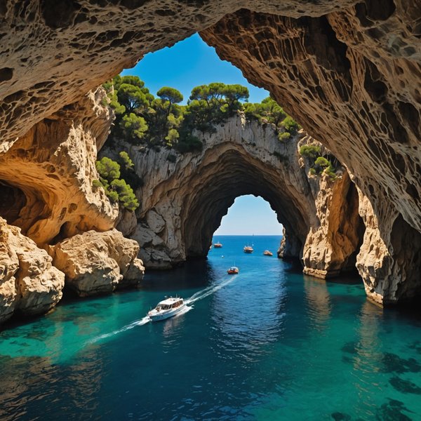 Quelle croisière offre des excursions pour découvrir les grottes marines aux Baléares?